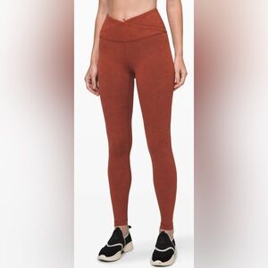 Lululemon Always On High-Rise Tight 28" Sky Wash Print Rustic Clay Sz 6